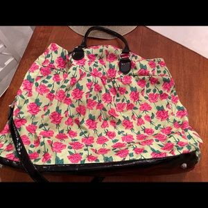 Rose Betsy Johnson tote bag purse